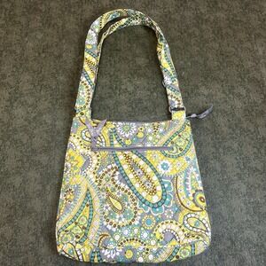Vera Bradley Hipster Lemon Parfait Quilted Crossbody with Adjustable Strap